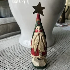 Vintage House of Hatten Santa w Star Enchanted Forest Christmas Decor 8.5"