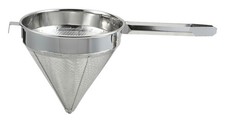Winco China Cap Strainer 12-Inch Diameter Fine Mesh Medium Stainless Steel