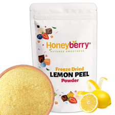 Freeze Dried Lemon Peel Powder | 100% Natural, Perfect for Baking and Ice Cream