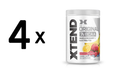 4 x Scivation Xtend, Fruit Punch - 396g (63,10 EUR/kg)