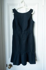 Banana Republic Navy Blue Pencil Fit & Flare Sleeveless Office Dress UK 14 US 10
