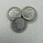 6X SILVER DIMES 1947-49 90% Silver Dime Lot Average Condition Dates Visible