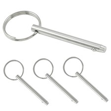 Quick Release Pin 4 PCS 3/16 Diameter 1-1/2 Usable Length 316 Stainless Steel