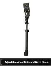 NEW ADJUSTABLE ALLOY BICYCLE KICKSTAND NUVO BLACK