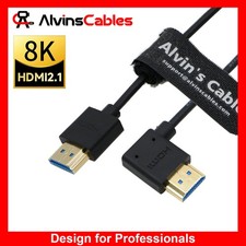 8K 2.1 HDMI Cable High Speed for Atomos Ninja V Monitor Straight Left Angle Cord