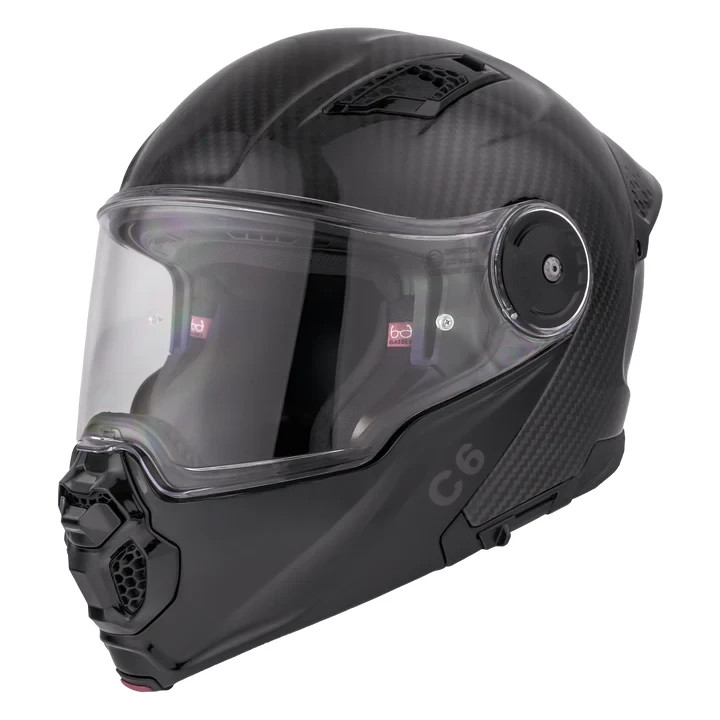 C6 Carbon Fiber Helmet - Medium Full Face Modular Dot Motorc