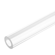 Acrylic Pipe Rigid Round Tube Clear 19mm 0.75" ID 25mm 1" OD 305mm 12" 