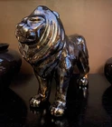 Royal Haeger Lion 329 in Rare Black Nickel glaze