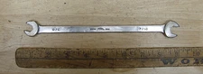 Vntg MAC DD 1214 SAE Open End Wrench,3/8" X 7/16" X 8-7/16",Good,W/Owner Initial