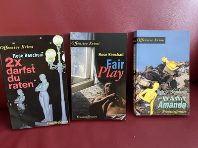 3x Rose Beecham: Ihr Auftritt, Amanda, Fair Play  Offensive Krimi, Lesben 