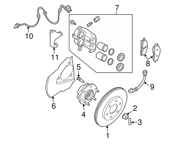 Nuevo freno de disco rotor delantero genuino Nissan OE 402069BE0C Foto 3 de 4