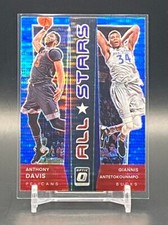 2021-22 Panini Donruss Optic Anthony Davis Giannis All Stars Blue Pulsar #16