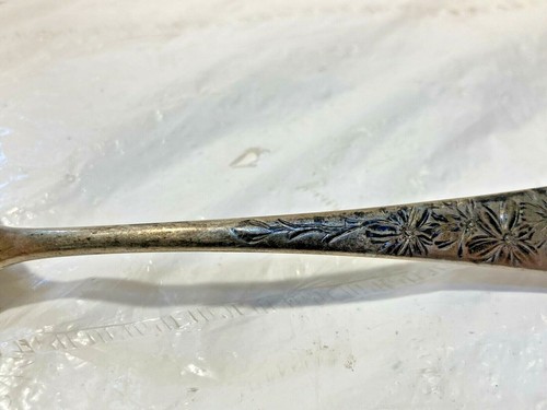 Vtg Gorham? Lion Anchor G Hallmark Sterling Silver 8.5" Spoon w Daisy Flower  - Picture 4 of 8