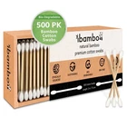 Ibambo 100% Bamboo Cotton Swabs - Compostable Swabs for Beauty & Personal Care