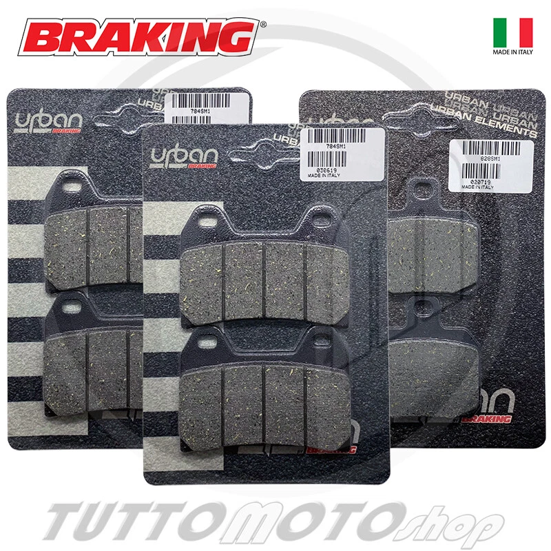 BRAKING KIT PASTIGLIE FRENO DUCATI HYPERMOTARD 1100 2007 2008 2009 ANTERIORI + POST