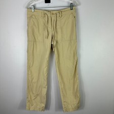 Lauren Ralph Lauren Straight Leg Pants Womens 2 Beige Cotton Khaki Minimalist