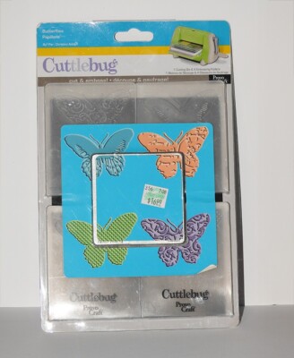 Cuttlebug Butterflies Cut and Emboss Cutting Die and Embossing Folders ...
