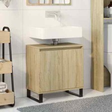 Mobile da Bagno Rovere Sonoma 58x33x60 cm in Legno Multistrato vidaXL
