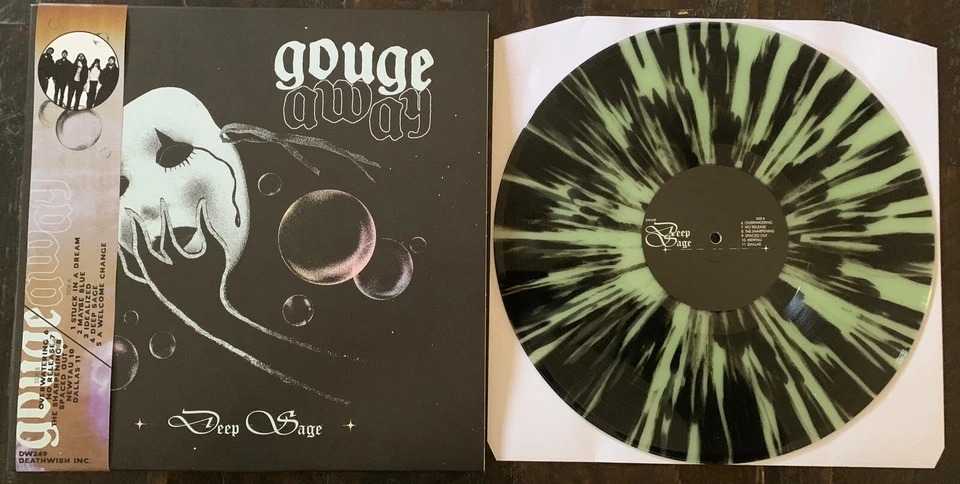 GOUGE AWAY Deep Sage LP Vinyl 1st Press 300-Dying Wish Static Dress Scowl Cerce - Image 2 of 4
