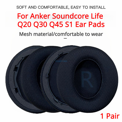 Replacement Ear Pads For Anker Soundcore Life Q20 Q30 Q45 S1 Headphone Cover