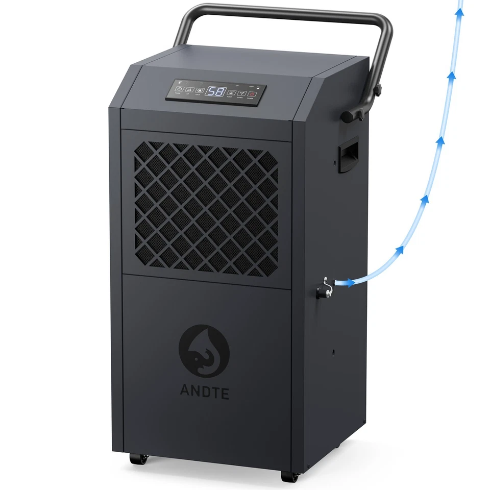 190 Pint Commercial Dehumidifier with Pump for 6500 Square Feet Heavy Duty Comme - Image 2 of 4