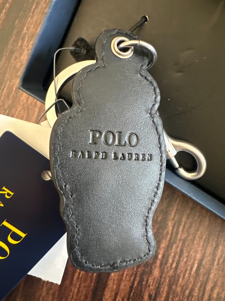 Polo Ralph Lauren Polo Bear Leather Key Fob CHARM with Gift Box | eBay