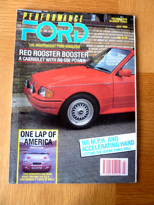Performance Ford Magazine July 1990 RS500, Escorts, Racing XR2, Cosworth