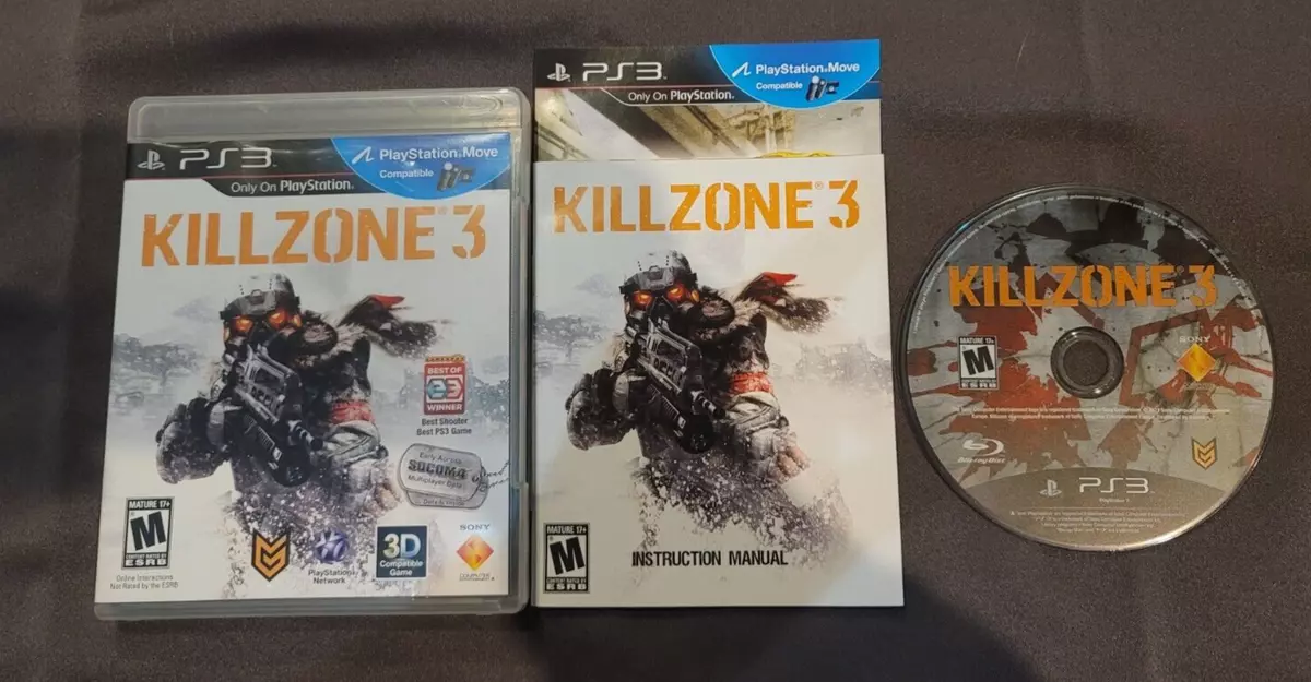 Killzone 3 (Complete) + Battlefield 4 (No Manual) PS3 Game Lot