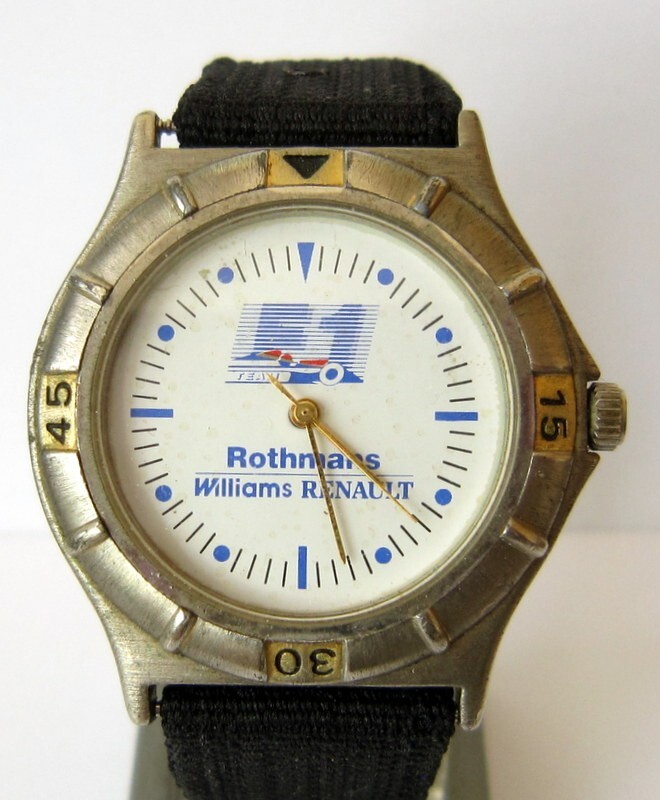 Vintage Rothmans Williams Renault F1 Quartz Watch Eta Movement Collectors  # 85C