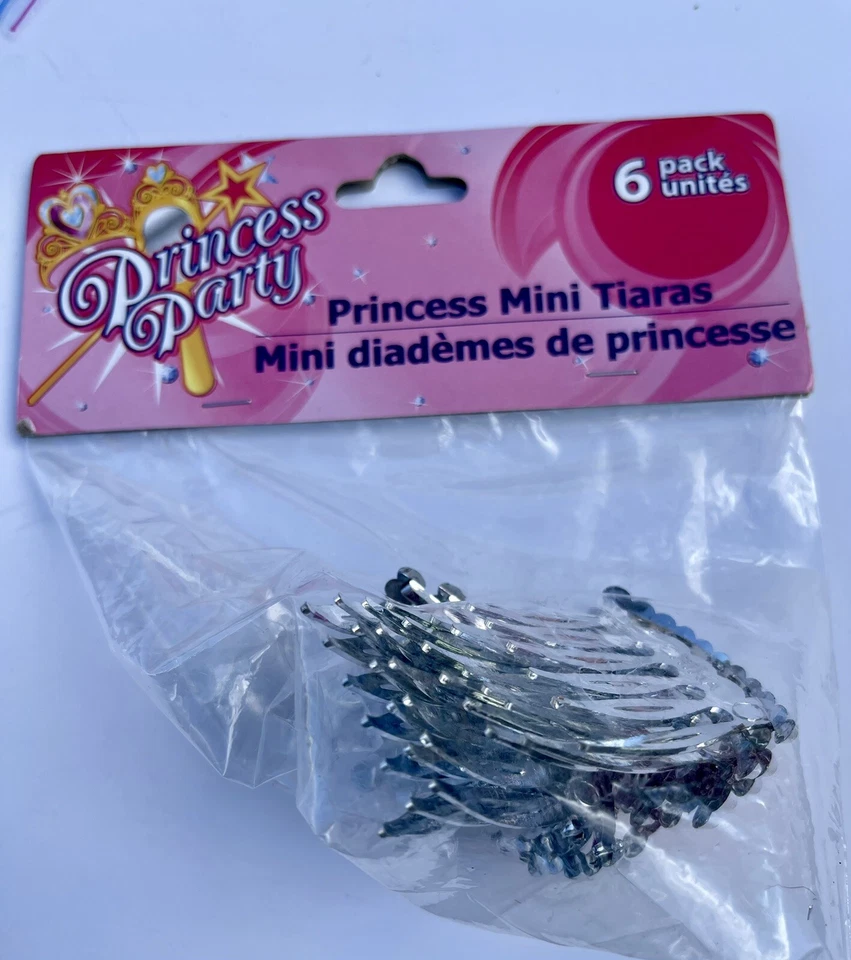 Мини-тиары Princess Party упаковка 6 шт. (всего 26 клипов) - Изображение 4 из 4