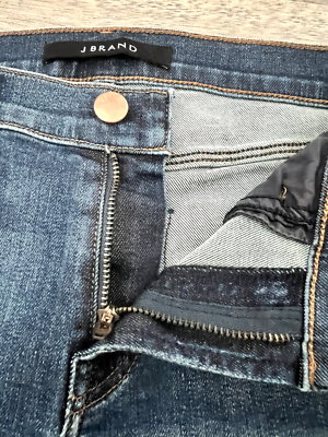 J Brand Maude Mid Rise Idolize Cigarette Skinny Stretch Denim Blue Jeans 25 