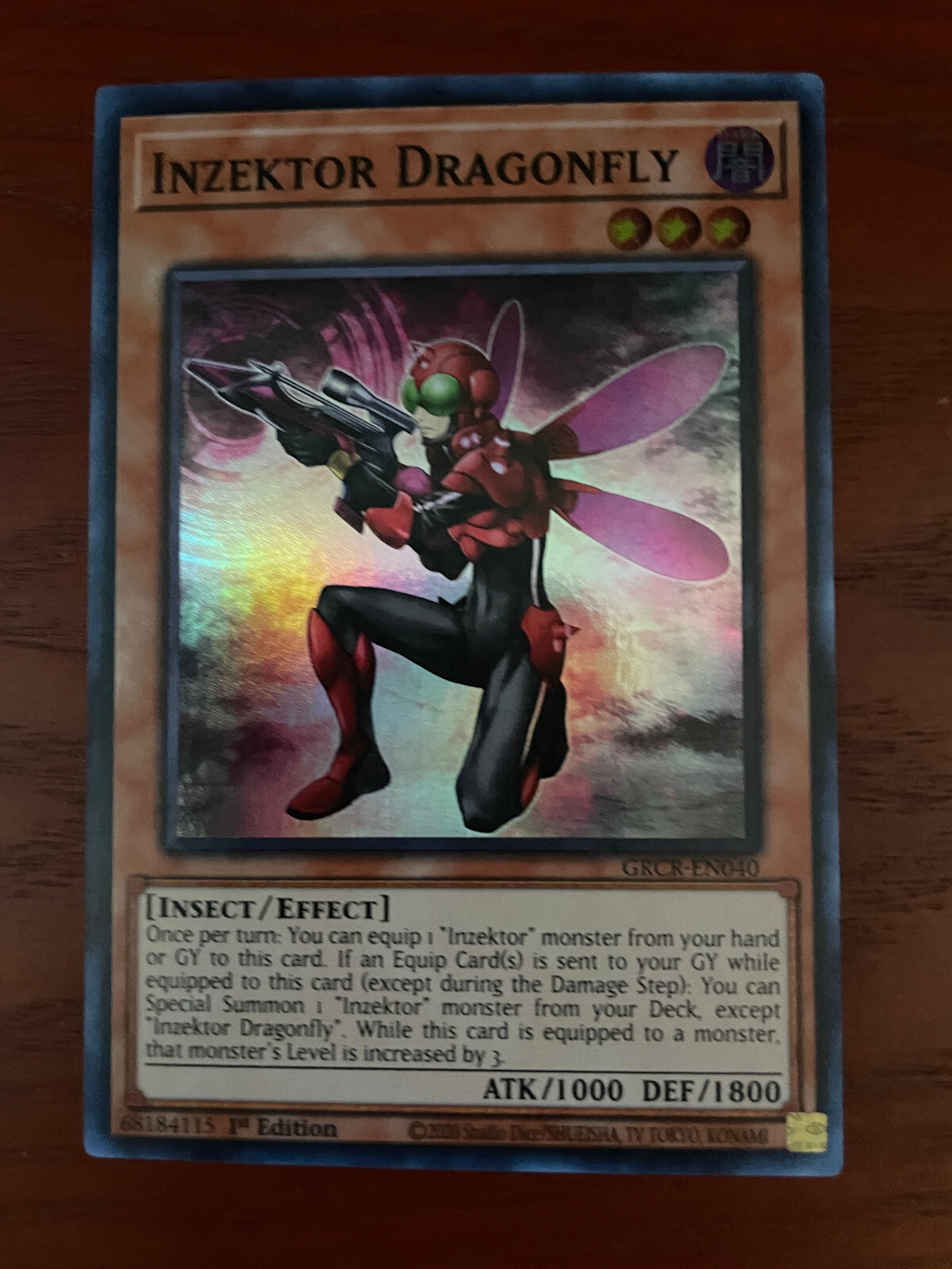 YuGiOh Inzektor Dragonfly GRCR-EN040 1ST ED SINGLE NEW PACK FRESH SEE ...