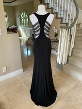 358 NWT BLACK LA FEMME PROM/PAGEANT/FORMAL DRESS/GOWN 22299 SIZE 6