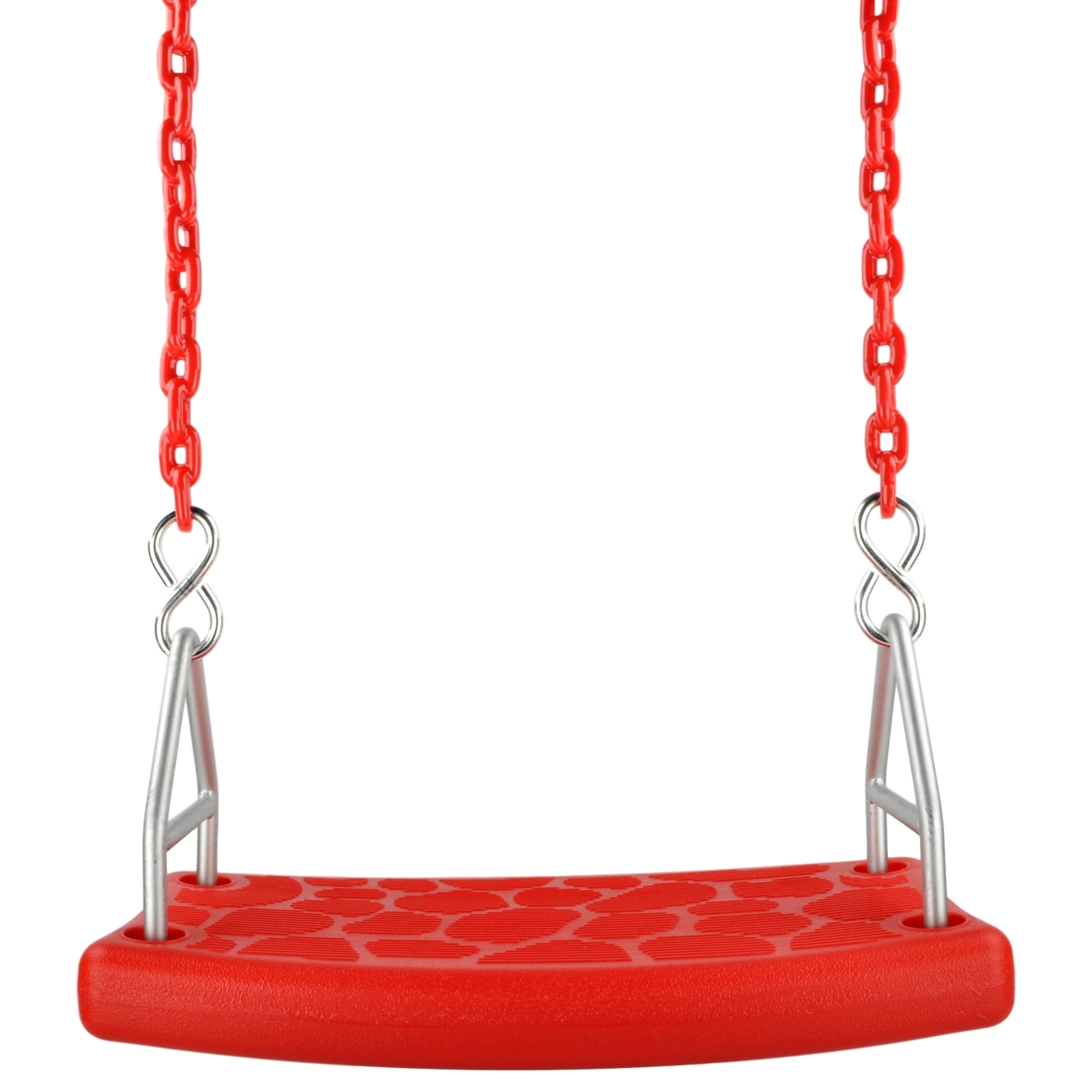 SWING SET STUFF INC. FLAT SEAT WITH 8.5 FT COATED CHAIN RED fun outside 0311