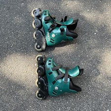 Roces BCN Barcelona Inline Skates Women's Size 4-6.5 Made In Italy Green Vintage