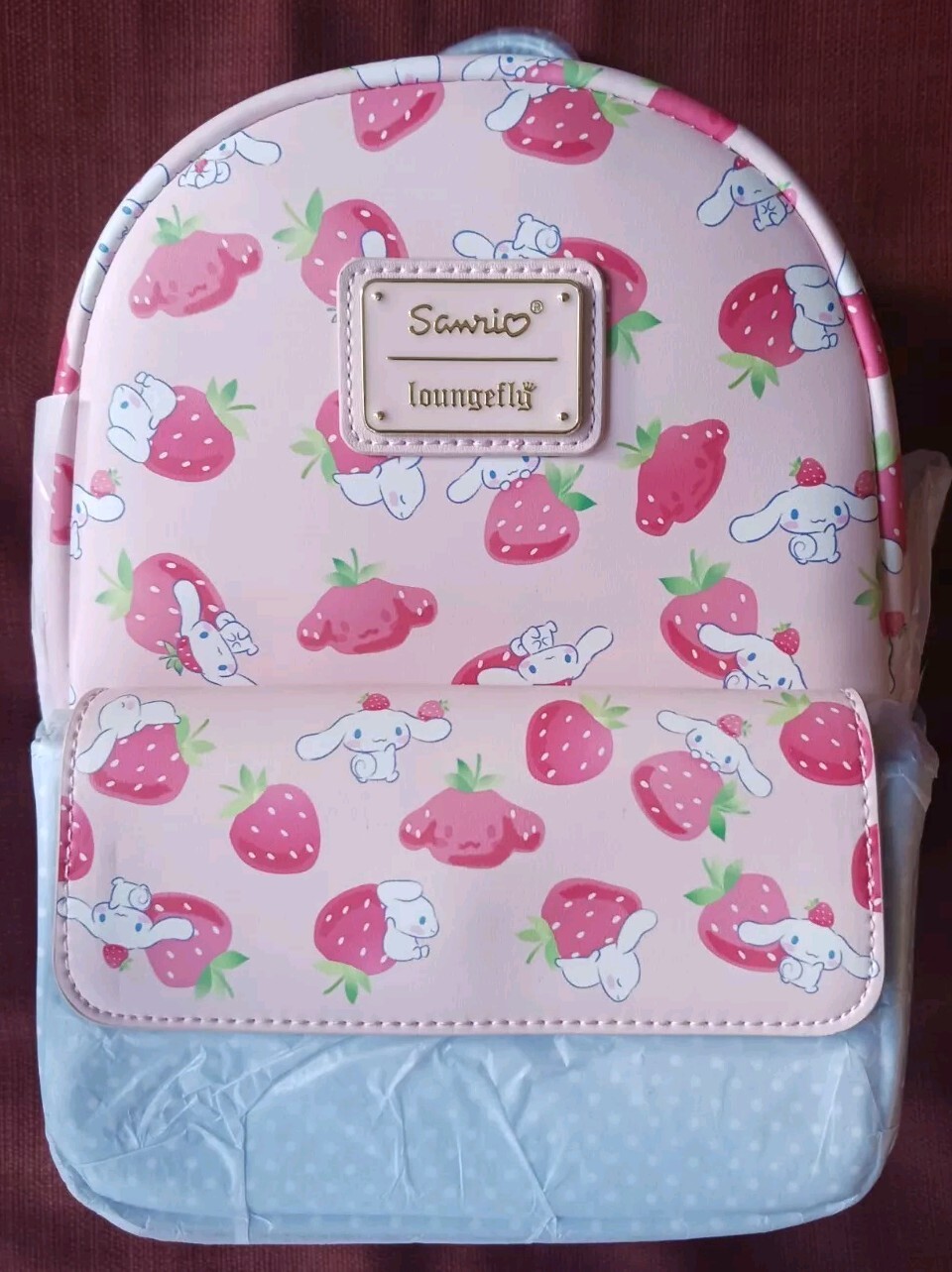 MINI BACKPACK PURSE SCHOOL LOUNGEFLY SANRIO CINNAMOROLL STRAWBERRY EXCLUSIVE