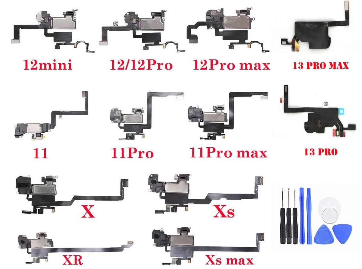 Ear Speaker & Proximity Sensor Flex Cable For IPhone X To 13 Pro Max - Replacement