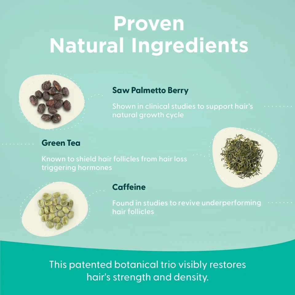 Shapiro MD Espuma diaria sin enjuague para pérdida de cabello, fórmula vegana con bloqueadores DHT Foto 4 de 4