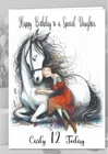 Personalised Birthday Card Girls Horse Lover Daughter Niece Sister  Friend Niece