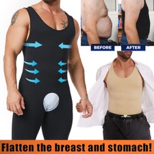 Men Full Body Shaper Compression Bodysuit Shapewear Underwear Fajas Para Hombres