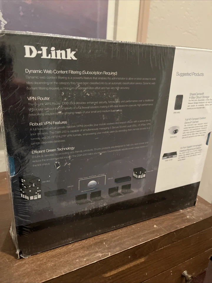 New! D-Link DSR-250 8-port Gigabit SSL VPN Unified Services Router - Image 2 of 4