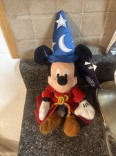The Disney Store Sorcerer Mickey Mouse Fantasia 2000 Stuffed Plush Bean Bag Doll