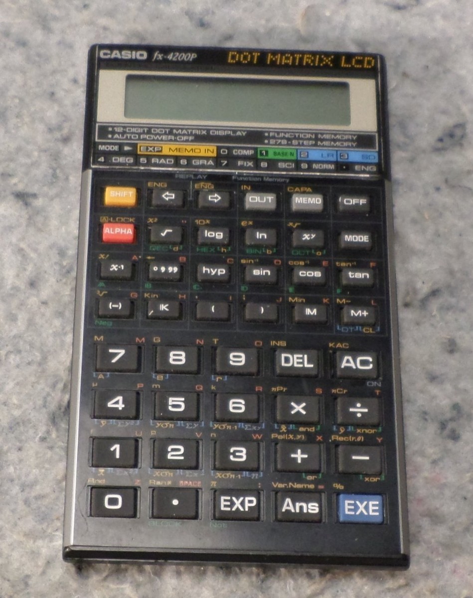 Casio Scientific Calculator fx-4200P 10-Digit Dot Matrix LCD