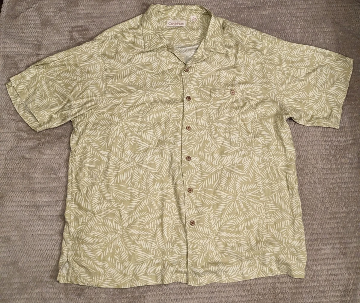 Caribbean Joe - Chemise de cocktail boutonnée à manches courtes pour homme XL - France