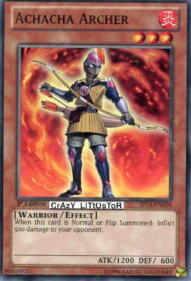 3 X YU-GI-OH ACHACHA ARCHER 1ST ED STARFOIL N/MINT SP13-EN004