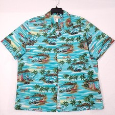 Vintage Koko Head Button Up Hawaiian Shirt Short Sleeve Multicolor Size XL