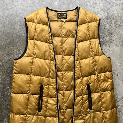 Vintage 60s Eddie Bauer Down Sunset Label Trench Coat LINER Vest