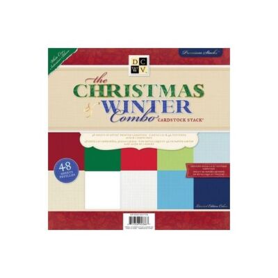 DCWV Cardstock stack The christmas winter 30,5x30,5cm 48 Bögen