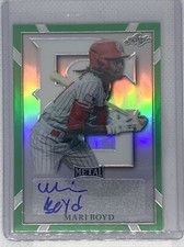2021 LEAF PERFECT GAME METAL GREEN REFRACTOR MARI BOYD AUTO #2/10