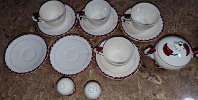 SET OF 13 Metlox-Vernon Kilns-Poppytrail MONTEREY 1942-1954